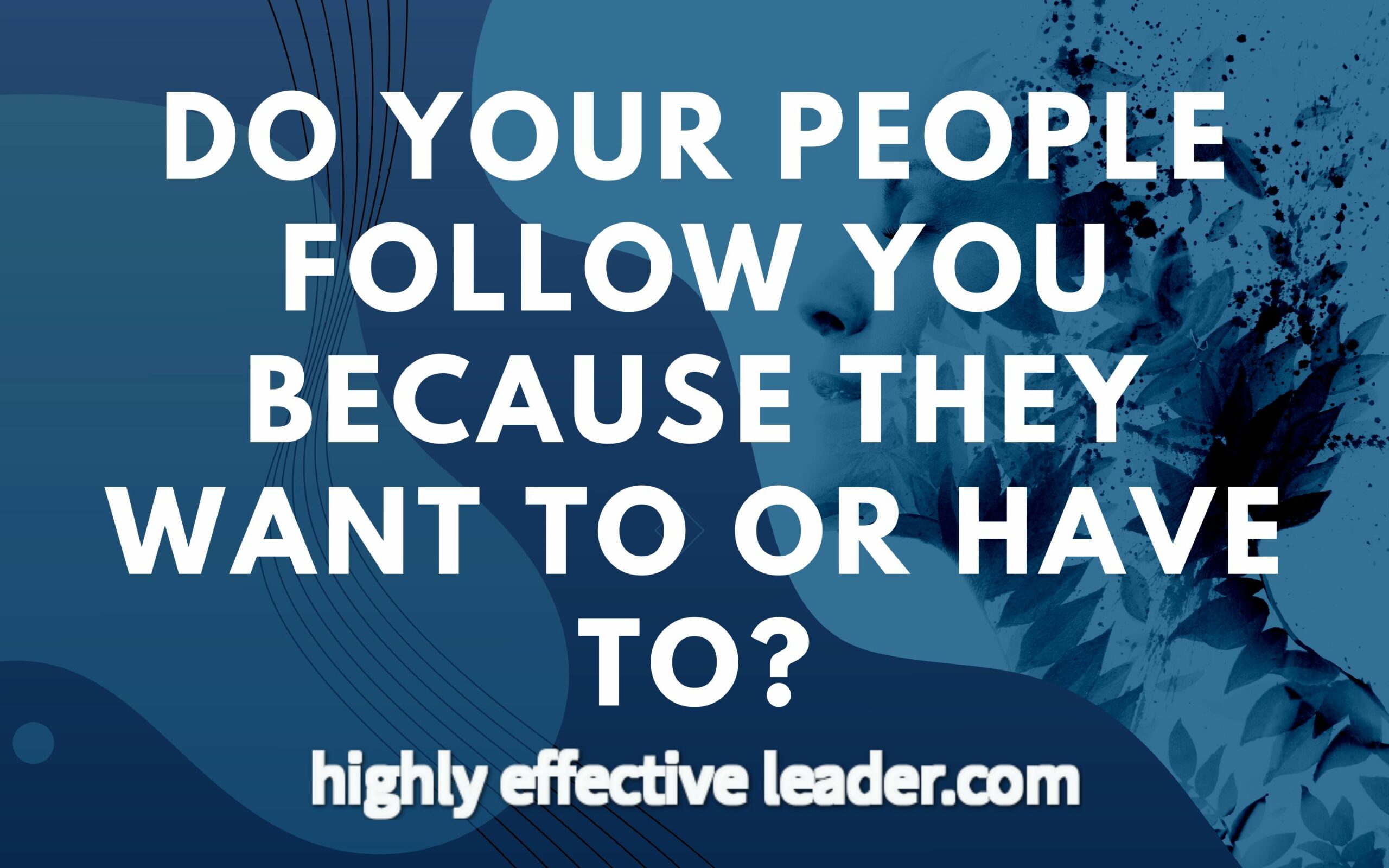 Why Do Your People Follow You?